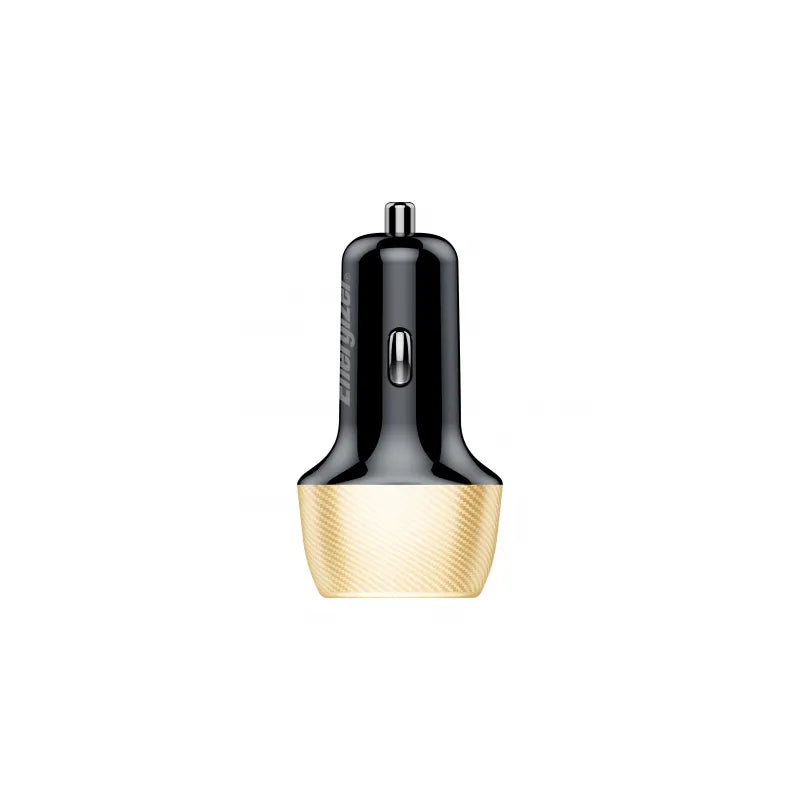 Energizer Ultimate – USB-C ir USB-A 38 W PD + QC3.0 automobilinis įkroviklis (auksinis / juodas)