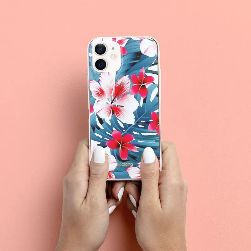 Crong Flower Case – iPhone 12 / iPhone 12 Pro dėklas (03 raštas)
