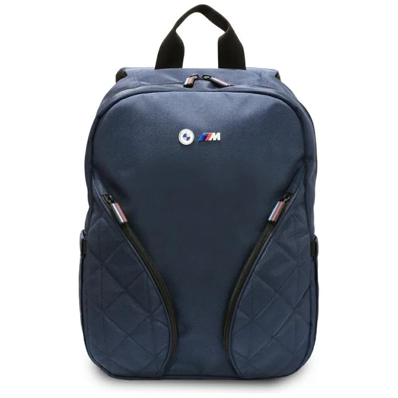 BMW Nylon Pockets & Metal Logo - 16" nešiojamojo kompiuterio kuprinė (tamsiai mėlyna)