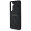 Guess Leather 4G Colored Ring Classic Logo MagSafe – dėklas Samsung Galaxy S25+ (juodas)