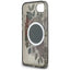 Guess IML Flowers MagSafe – dėklas iPhone 16e (juodas)