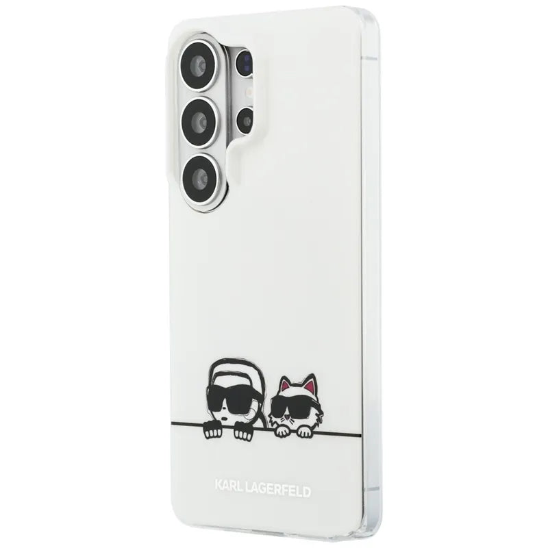 Karl Lagerfeld IML Peekaboo Karl & Choupette MagSafe – Samsung Galaxy S26 Ultra dėklas (skaidrus)