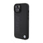 BMW Leather Hot Stamp MagSafe – dėklas iPhone 15 Plus (juodas)