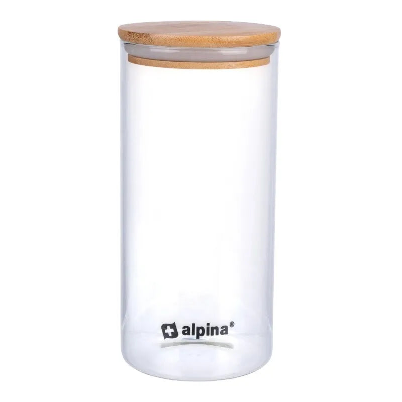 Alpina – stiklinis maisto indas su dangteliu 1250 ml 10 x 21 cm