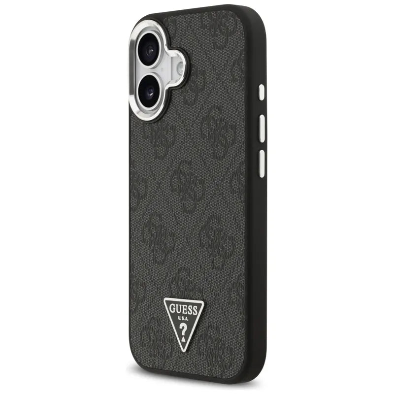 Guess 4G Triangle Logo MagSafe – dėklas iPhone 17 (juodas)