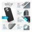 Speck Presidio2 Grip ClickLock & MagSafe – iPhone 16 Pro Max dėklas (juodas / skalūno pilkas / baltas)