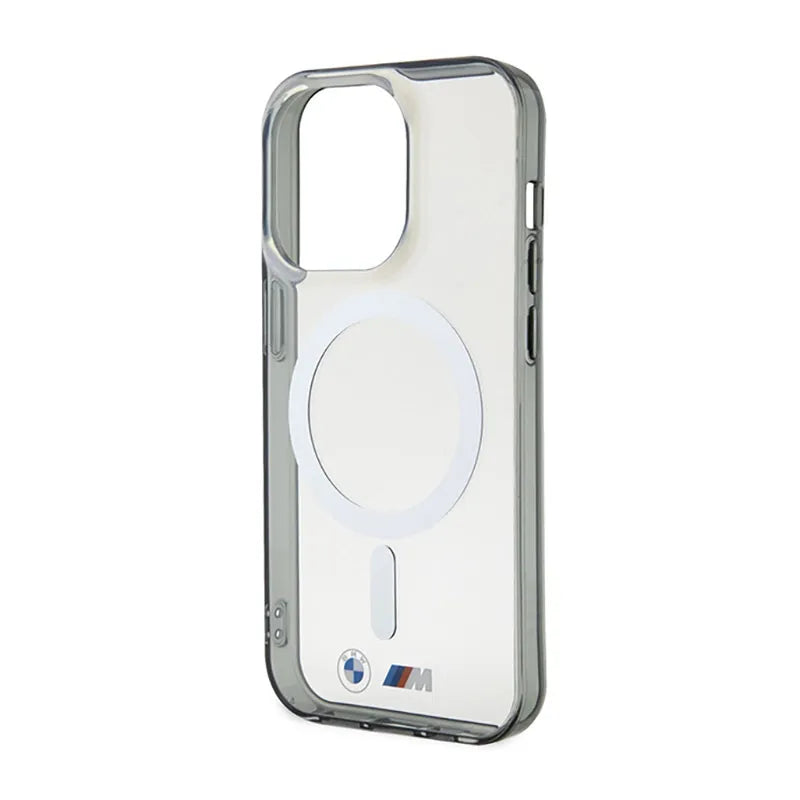 BMW Silver Ring MagSafe - dėklas iPhone 14 Pro Max (skaidrus)