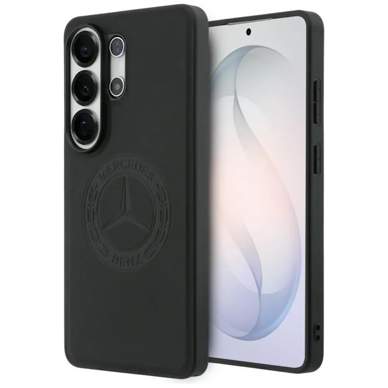 Mercedes Vintage Logo MagSafe – Samsung Galaxy S26 Ultra dėklas (juodas)