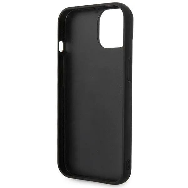 Karl Lagerfeld Quilted Puffy Ikonik Pin dėklas, skirtas iPhone 14 Plus (juodas)