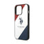 US Polo Assn Tricolor Embossed - Dėklas iPhone 14 Pro (Baltas)