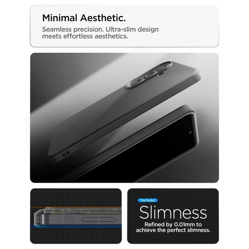 Spigen Thin Fit Mag MagSafe – dėklas Samsung Galaxy S26 (juodas)
