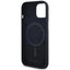 Karl Lagerfeld Silicone Shadow Metal Initial MagSafe – dėklas iPhone 15 (juodas)