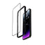Crong Anti-Bacterial 3D Armor Glass – 9H grūdintas stiklas visam ekranui iPhone 14 Pro Max + montavimo rėmelis