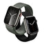 Crong Nylon – sportinė apyrankė Apple Watch 44/45/46/49 mm (karinė žalia)