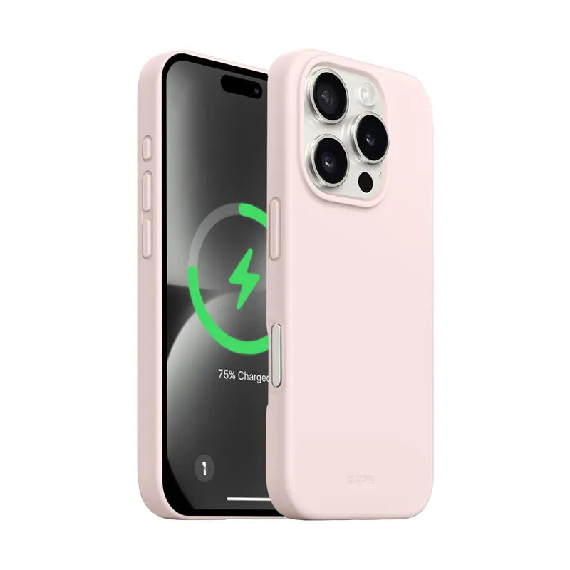Crong Color Cover Magnetic - iPhone 16 Pro Max MagSafe dėklas (Smėlio rožinė)