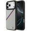 BMW M Tricolor Metal Logo MagSafe – iPhone 17 Pro Max dėklas (pilkas)