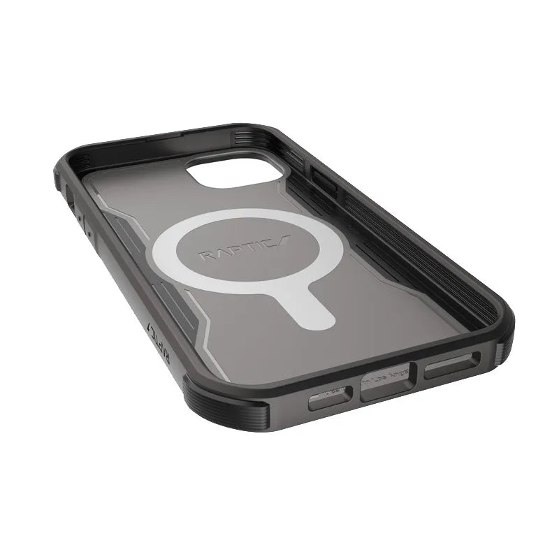 X-Doria Raptic Fort, skirtas MagSafe – dėklas iPhone 14 Plus (atsparumas kritimui 6m) (juodas)