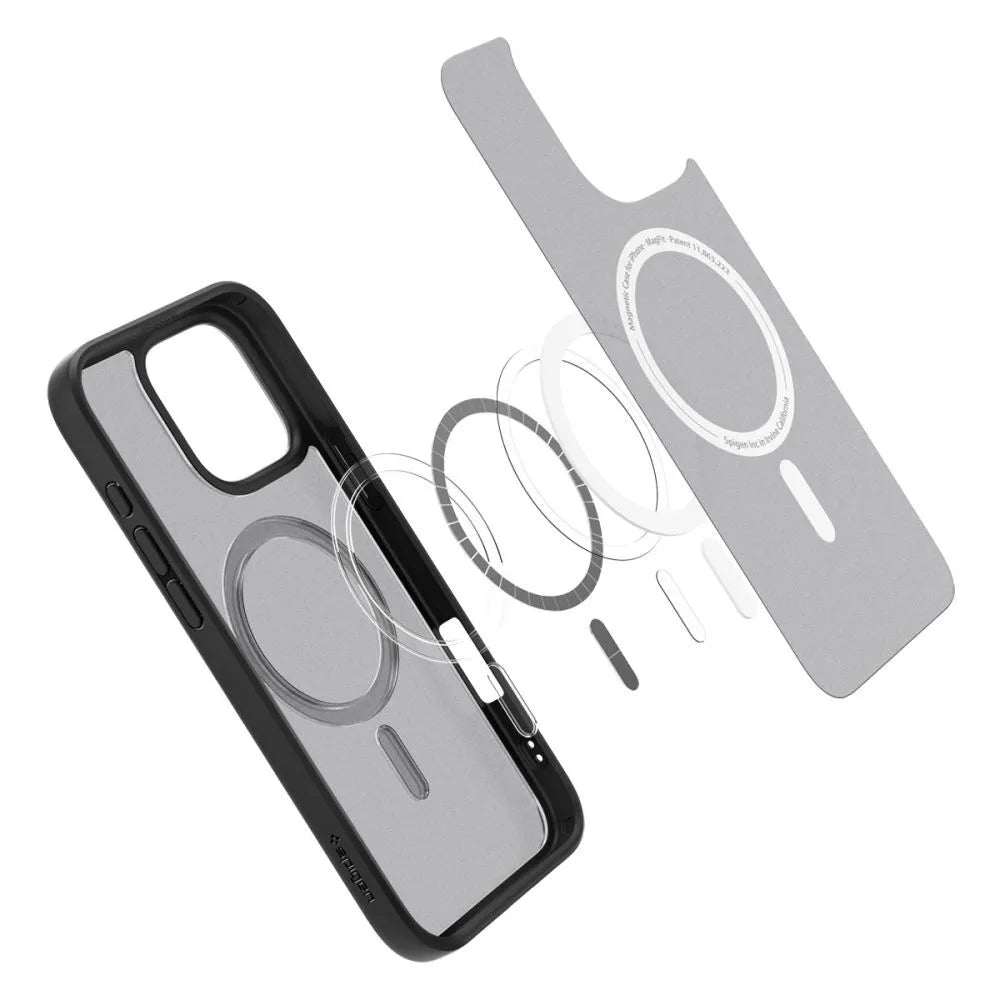 Spigen Ultra Hybrid Mag MagSafe – Dėklas, skirtas iPhone 16 Pro (Frost Black)
