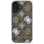 Guess Peony On 4G Background MagSafe – dėklas iPhone 16 (rudas)