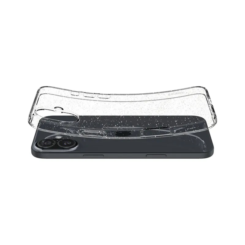 Spigen Liquid Crystal Glitter – dėklas iPhone 16 (skaidrus)