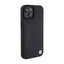 BMW Leather Hot Stamp MagSafe – dėklas iPhone 15 Plus (juodas)
