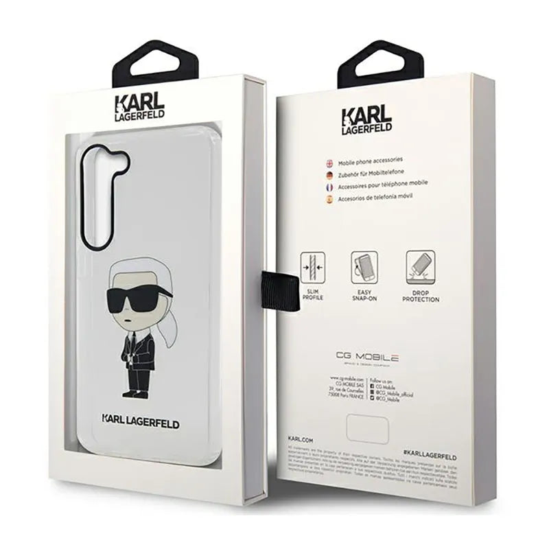 Karl Lagerfeld IML NFT Ikonik – dėklas Samsung Galaxy S23+ (skaidrus)
