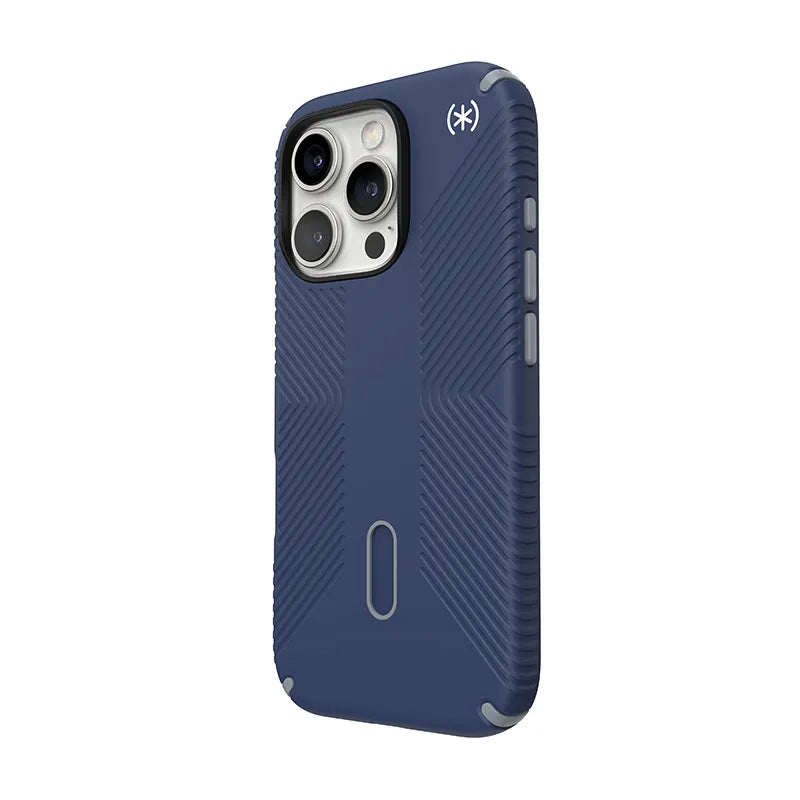 Speck Presidio2 Grip ClickLock & MagSafe – dėklas iPhone 16 Pro (Coastal Blue / Dust Gray / White)