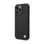 BMW Silicone Metal Logo – dėklas iPhone 15 Pro Max (juodas)