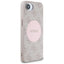 Guess 4G Circle Classic Logo MagSafe – dėklas iPhone 16e (rožinis)