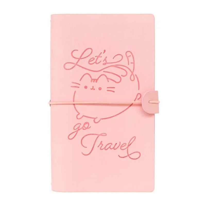 Pusheen – odinis kelioninis užrašų knygelė B6 (rožinė)