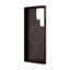 Guess 4G Collection Leather Metal Logo MagSafe – dėklas Samsung Galaxy S24 Ultra (rudos spalvos)