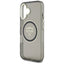 Guess IML Metal Mountain Logo MagSafe – Dėklas skirtas iPhone 16 (juodas)