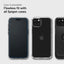Spigen Alm Glass FC 2-Pack – Grūdintas stiklas, skirtas iPhone 15, 2 vnt. (juodas rėmelis)