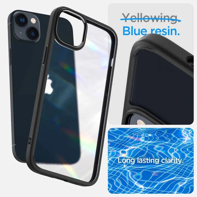 Spigen Ultra Hybrid Matte - dėklas, skirtas iPhone 15 Plus / iPhone 14 Plus (Matte Black)