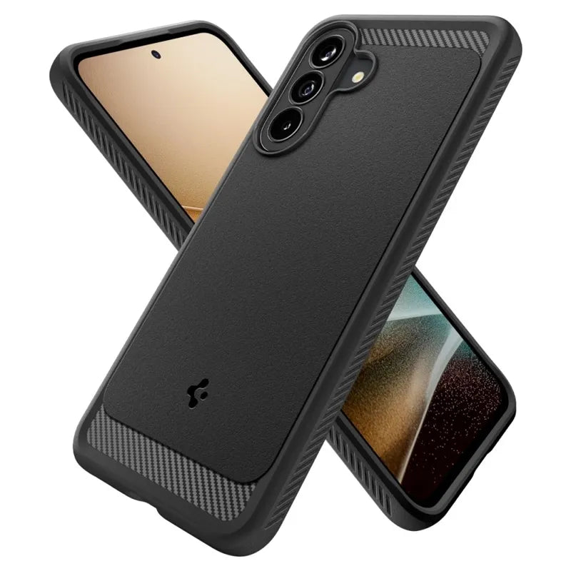 Spigen Rugged Armor – Dėklas, skirtas Samsung Galaxy A37 5G (matinė juoda)