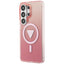 Guess IML Gradient Triangle MagSafe - Samsung Galaxy S26 Ultra dėklas (rožinis)