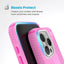 Speck Presidio2 Grip ClickLock & MagSafe dėklas - iPhone 16 Pro (True Pink / Shocking Pink / White)