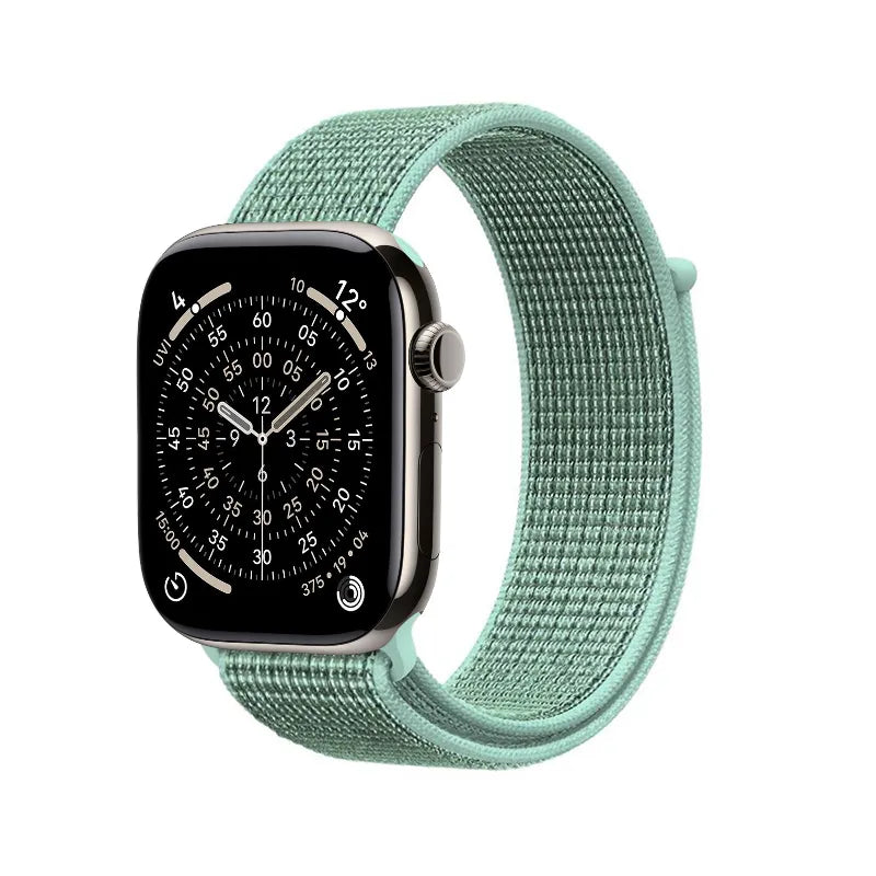 Crong Nylon - Sportinė apyrankė skirta Apple Watch 38/40/41/42 mm (Atlantic Green)