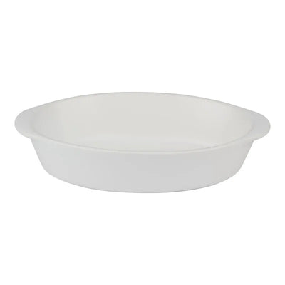 Alpina – Keraminis kepimo indas, ovalus, 20x12x5 cm, 470 ml (baltas)