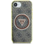 Guess IML Metal Glitter 4G Circle Triangle MagSafe – dėklas iPhone 16e (rudos spalvos)