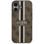 Guess 4G Printed Stripes MagSafe – Dėklas iPhone 17 (ruda)