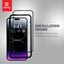 Crong Anti-Bacterial 3D Armor Glass – 9H grūdintas stiklas visam ekranui iPhone 14 Pro Max + montavimo rėmelis