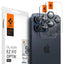 Spigen Optik Pro GLAS.TR EZ Fit kameros apsauga 2 vnt. – Apsauginis stiklas fotoaparato objektyvui, skirtas iPhone 15 Pro / iPhone 15 Pro Max / iPhone 14 Pro / iPhone 14 Pro Max (2 vnt.)