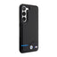 BMW Leather Carbon Blue Line – dėklas Samsung Galaxy S23+ (juodas)