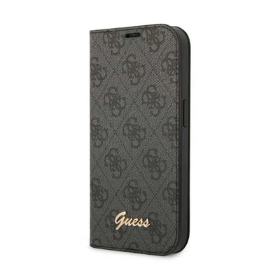 „Guess 4G Metal Camera Outline Booktype Case“ – dėklas „iPhone 14“ telefonui (juodas)