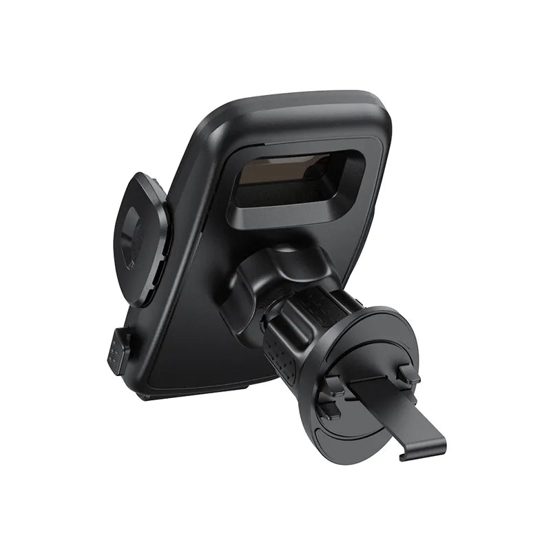 Crong Carclip Air Vent – universalus automobilinis telefono laikiklis į ventiliacijos groteles (juodas)