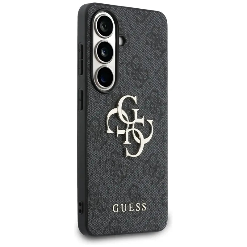 Guess 4G Big Metal Logo – Samsung Galaxy S26 dėklas (juodas)