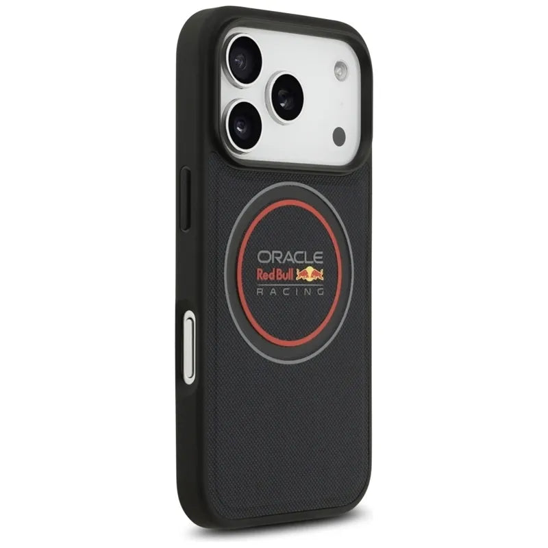 Red Bull Meshed Logo And Red Ring MagSafe – iPhone 17 Pro Max dėklas (tamsiai mėlynas)
