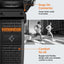 Spigen Athlex Air – „Garmin QuickFit“ dirželis 22 mm (Active Black / Orange)