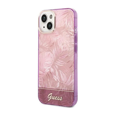 Guess Jungle Case – dėklas, skirtas iPhone 14 Plus (rožinis)